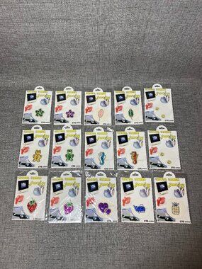 VTG Y2K NOS Sealed Crystal Fashion Jewelry Reusable Tattoo King NEW 15pc Lot C
